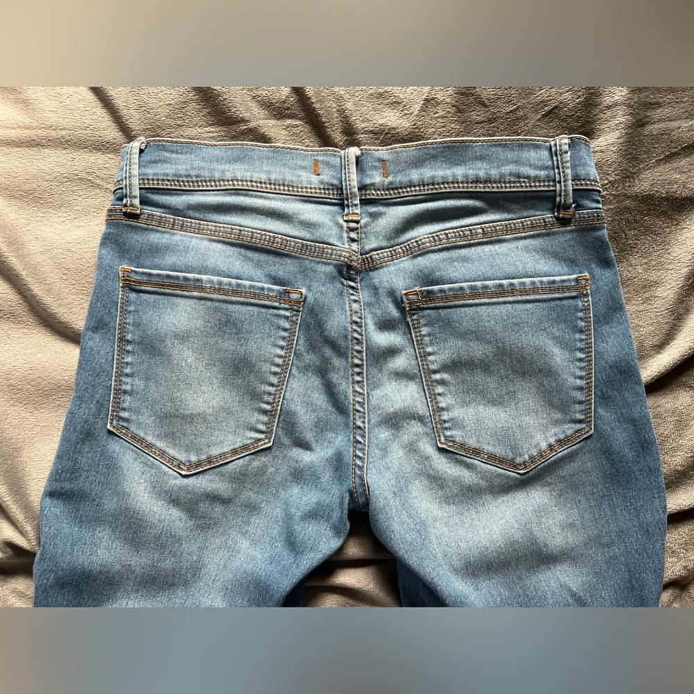 Free People Women’s Slim Straight Light Blue Jeans